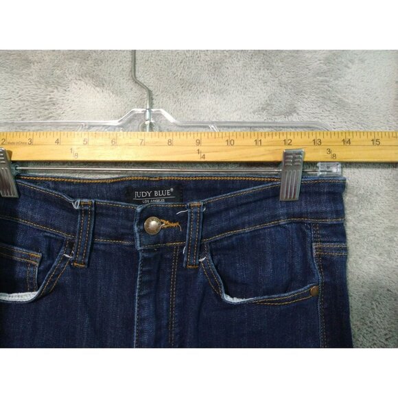 Judy Blue Jeans Womens 5/27 Blue Denim Skinny Fit High Rise Dark Wash Stretch - Picture 3 of 10